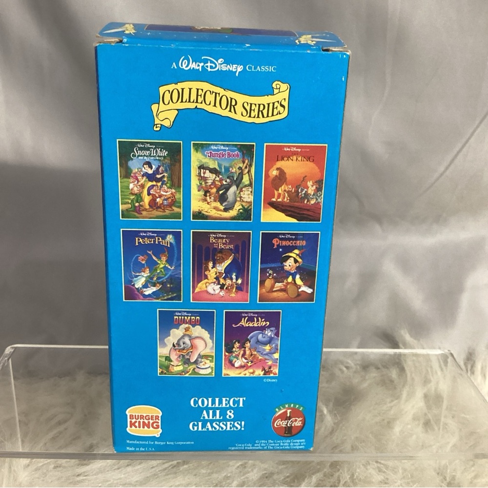 Disney Collector Series Peter Pan Plastic Cup Glass Burger King Coca Cola - Picture 3 of 9